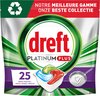 Dreft Platinum Plus All In One Machine Clean - Vaatwastabletten - 5 x 25 Tabletten