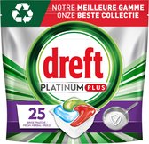 Dreft Platinum Plus All In One Machine Clean - Tablettes pour lave-vaisselle - 5 x 25 tablettes