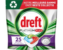 Dreft Platinum Plus All In One Machine Clean - Vaatwastabletten - 5 x 25 Tabletten