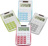 GENIE Compacte rekenmachine met 8-cijferig display en dubbele voeding, zilver