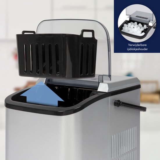 Ijsblokjesmachine - Grote En Kleine Blokjes 12 KG/24 Uur - 1,5L Watertank Capaciteit - 105W 230V van Stima — afbeelding 5
