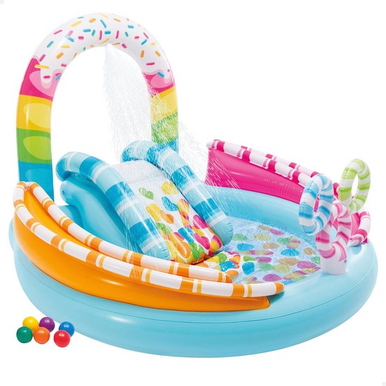 Foto: Intex opblaasbaar speelzwembad candy fun 170x168x122cm 