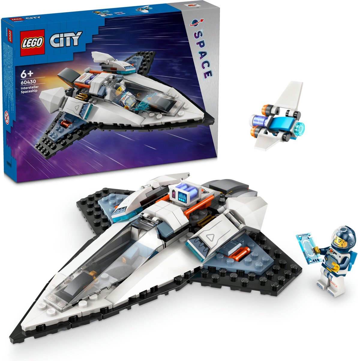 LEGO 60430 City Interstellair ruimteschip Ruimte Speelgoed Set met Astronaut Minifiguur — cadeau in Spellen & Speelgoed - foto 2