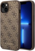 Guess 4G Back Case - Geschikt voor Apple iPhone 15 Plus (6.7") - Bruin