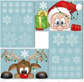 kerst Windows statische stickers klampt zich vast aan verwijderbare vinyl kerstman kerstboom sneeuwpop sneeuwvlok herten DIY muur raam deur muurschildering showcase sticker sticker