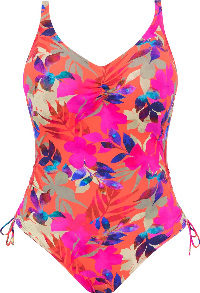 Fantasie PLAYA DEL CARMEN UW V-NECK SWIMSUIT WITH ADJUSTABLE LEG Dames Badpak - Beach Party - Maat 90D