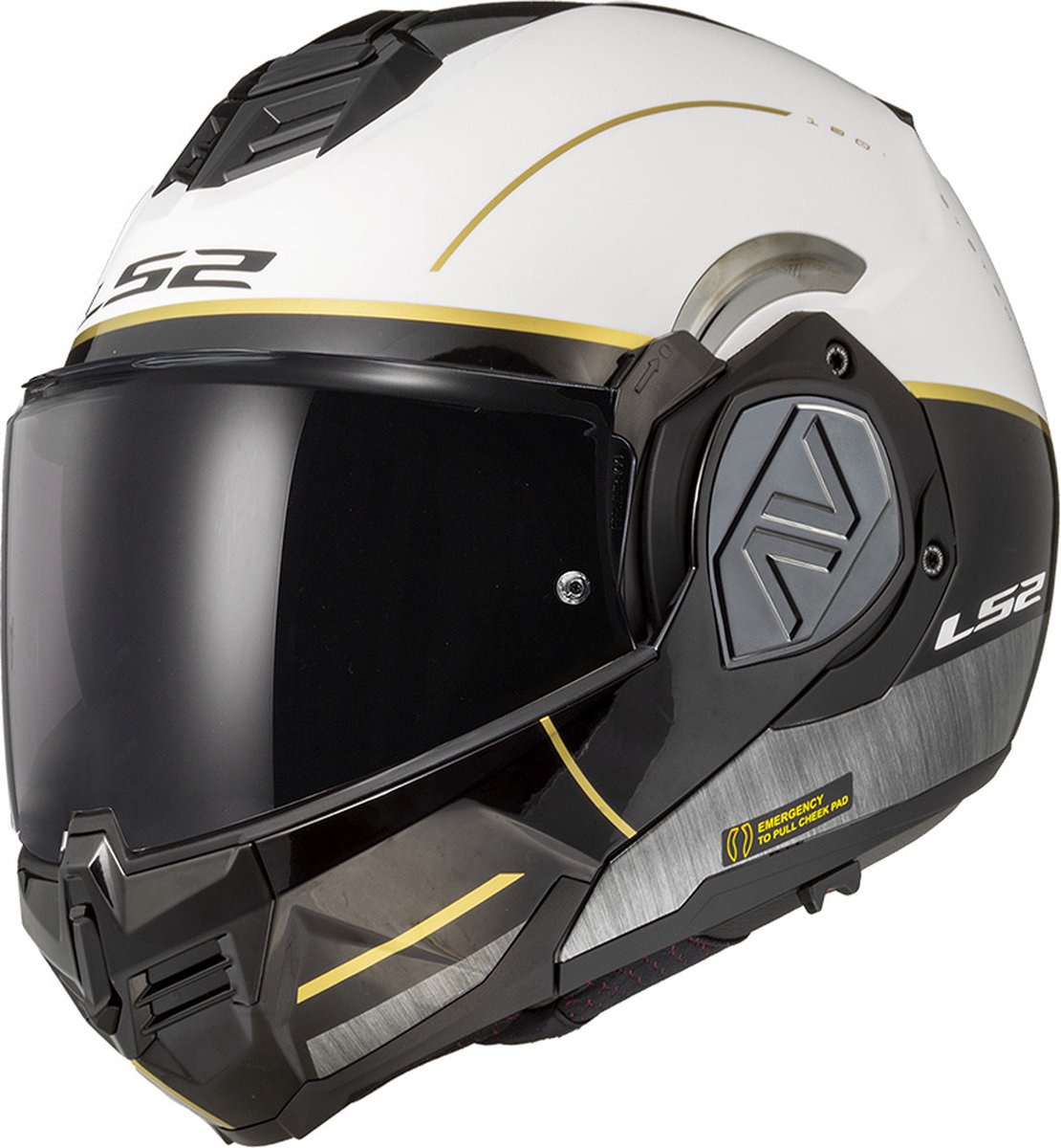 LS2 FF906 Advant Iron Matt White Black Jeans-06 L - Maat L - Helm