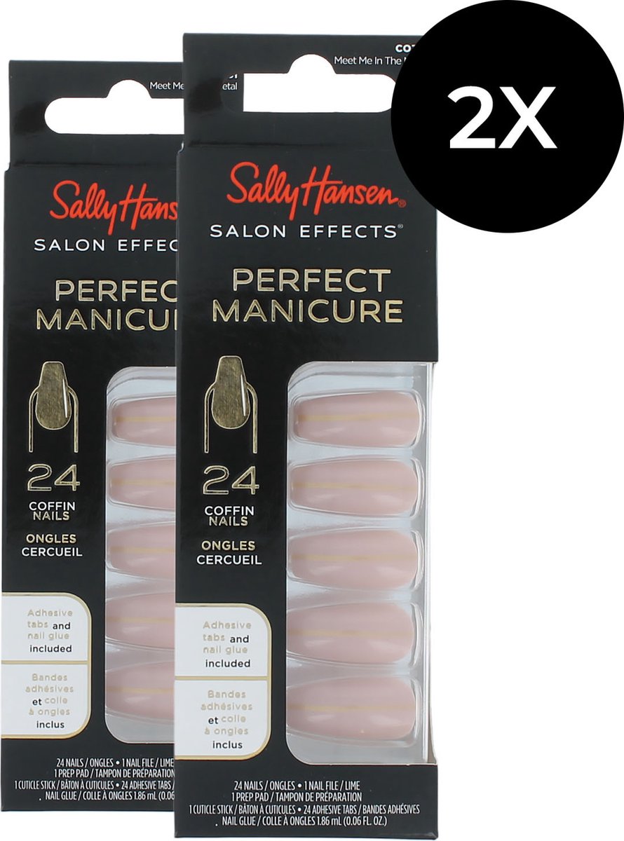 Sally Hansen Perfect Manicure 24 Coffin Nails (2 x ) Meet Me In The Metal