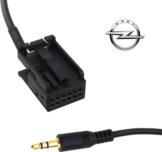 AUX kabel voor OPEL autoradio's, 3.5mm Jackplug, 12-pin, voor o.a. CD30 MP3,  CDC40,... | bol.com