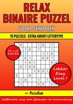 Binaire Puzzel Relax - 10x10 Raster - 75 Puzzels Extra Groot Lettertype - Lekker Easy Level!