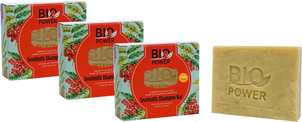 Abzehk Bio Power Terebinth Shampoo Bar Zeep 125g x 3