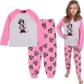 DISNEY Minnie Mouse - Pyjama manches longues Filles rose et gris / 98