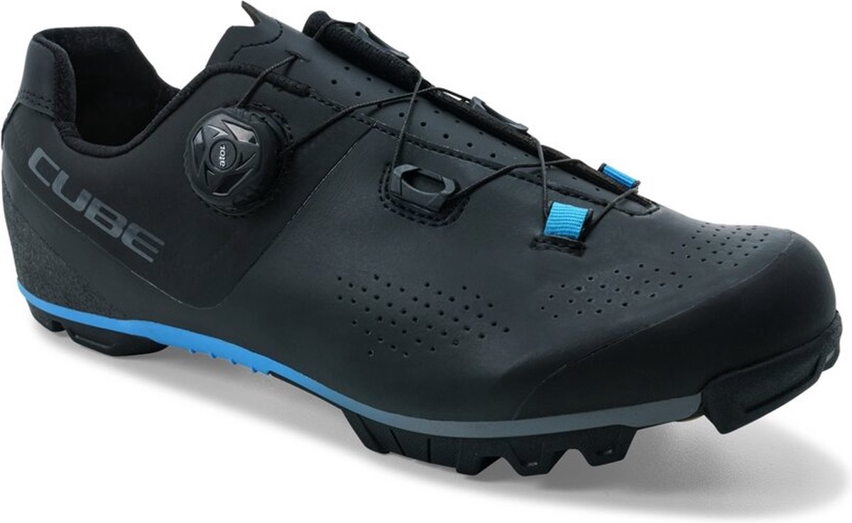 CUBE Fietsschoenen MTB Peak Pro - Sportschoenen - Raceschoenen - Zwart/Blauw - Maat 44