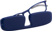 ReadEasy Leesbril in Ultra Dunne Etui - Sterkte +2 - TR90 Montuur - Geen Kapotte Bril Meer - Blauw - Modern