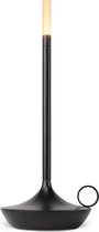 Oplaadbare Tafellamp – Zwart – Dimbaar – 26CM – Aluminium – Bureaulamp – Tafellamp Slaapkamer
