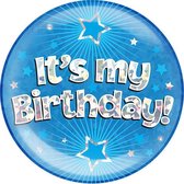 Mega Button “It’s My Birthday Blauw”