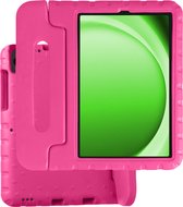 Hoesje Geschikt voor Samsung Galaxy Tab A9 Hoesje Kinder Hoes Shockproof Kinderhoes - Kindvriendelijk Hoesje Geschikt voor Samsung Tab A9 Hoes Kids Case - Roze