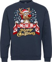 Kersttrui Antwerp | Foute Kersttrui Dames Heren | Kerstcadeau | Royal Antwerp FC supporter | Navy | maat 4XL