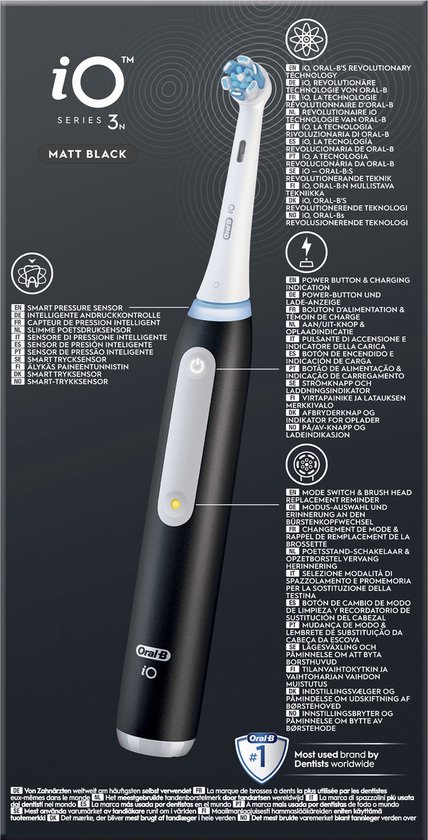 Oral-B iO 3N - Zwarte - Elektrische Tandenborstel - Oral B