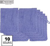 The One Towelling Washandjes - Washanden - Voordeelverpakking - 100% Katoen - 16 x 21 cm - Lavendel - 10 Stuks
