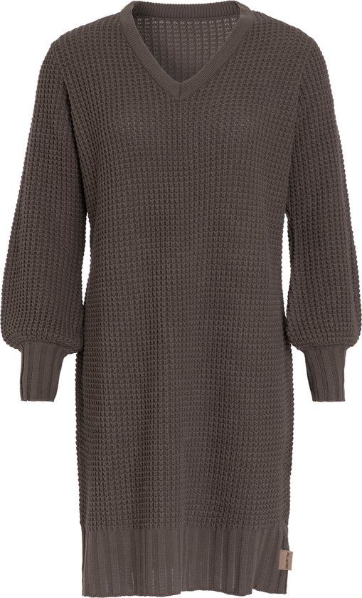 Knit Factory Robin Robe tricotée pour femme - Cappuccino - 36/38