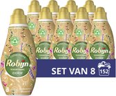 Bol.com Robijn Klein & Krachtig Color Bohemian Blossom Vloeibaar Wasmiddel - 8 x 19 wasbeurten - Voordeelverpakking aanbieding