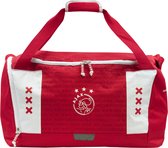Ajax Sports Bag Red Wit All over Logo XXX - avec compartiment à chaussures pratique !