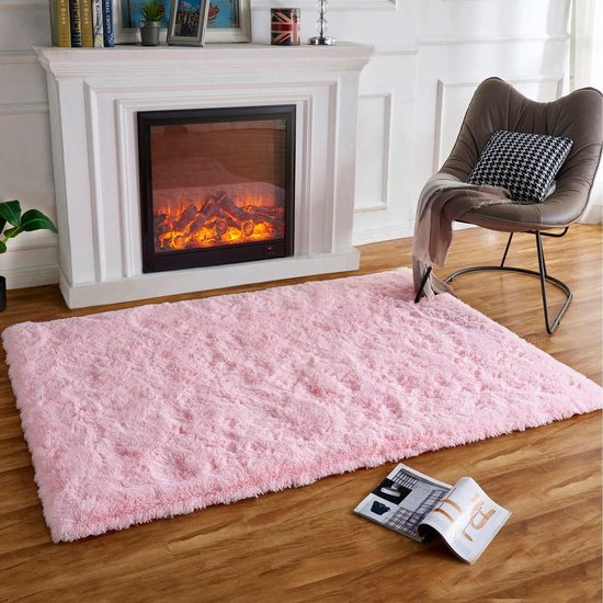 Tapis Chambre Shaggy 80x230 Cm - Extra Doux, Antidérapant, Blanc, Pour Salon Et Chambre