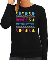 Bellatio Decorations Apres ski sweater dames - apres ski instructor - zwart - winter L