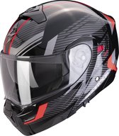 Scorpion Exo-930 Evo Sikon Black-Silver-Red Xs - XS - Maat XS - Helm