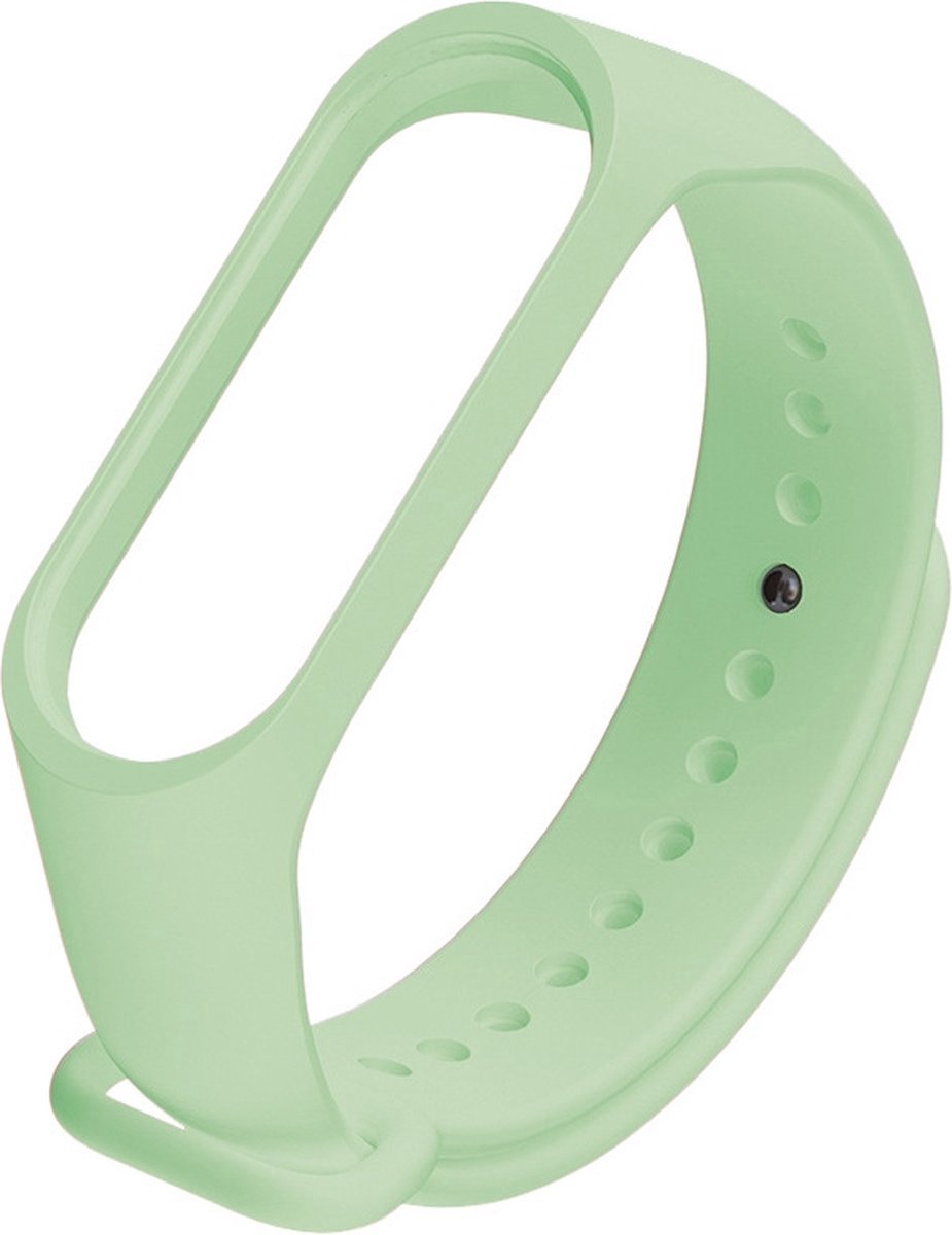 Siliconen bandje - Geschikt voor Xiaomi Mi Band 7- Matcha Green