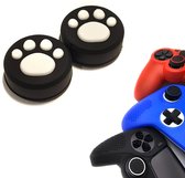 Gadgetpoint | Gaming Thumbgrips | Performance Antislip Thumbsticks | Joystick Cap Thumb Grips | Accessoires geschikt voor Playstation PS4 PS5 & Xbox & Nintendo Pro Controller | Pootjes - Zwart met Wit | Vaderdag Cadeau
