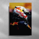 Max Verstappen - Metalen luxe poster - 40x60cm