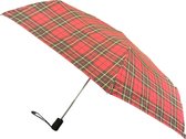 Happy Rain - Mini paraplu met UV bescherming - Automatisch - Rood Zwart - 94 CM