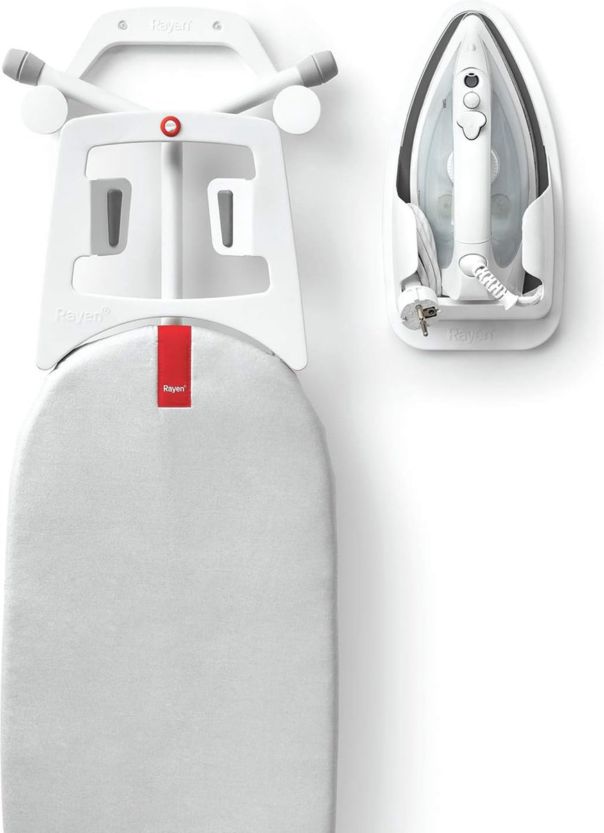 Goedkoopste strijkplank Colgador para Tabla de planchar y plancha. Medidas · 43 x 31,3 x 15 cm, hout, zilver, 120x38