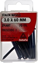 Deltafix stalen nagel profi geblauwd 3.0 x 60 mm 70 gr.