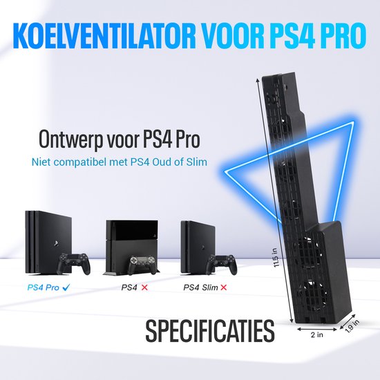 PS4 Pro Ventilator - Cooling Fan USB - Accessoire voor PS4 Pro - Levay