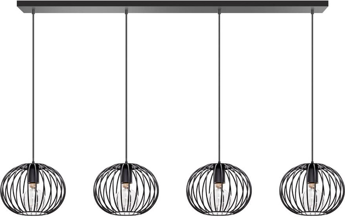 ETH Wire 2.0 Hanglamp 4 Lichts | Zwart