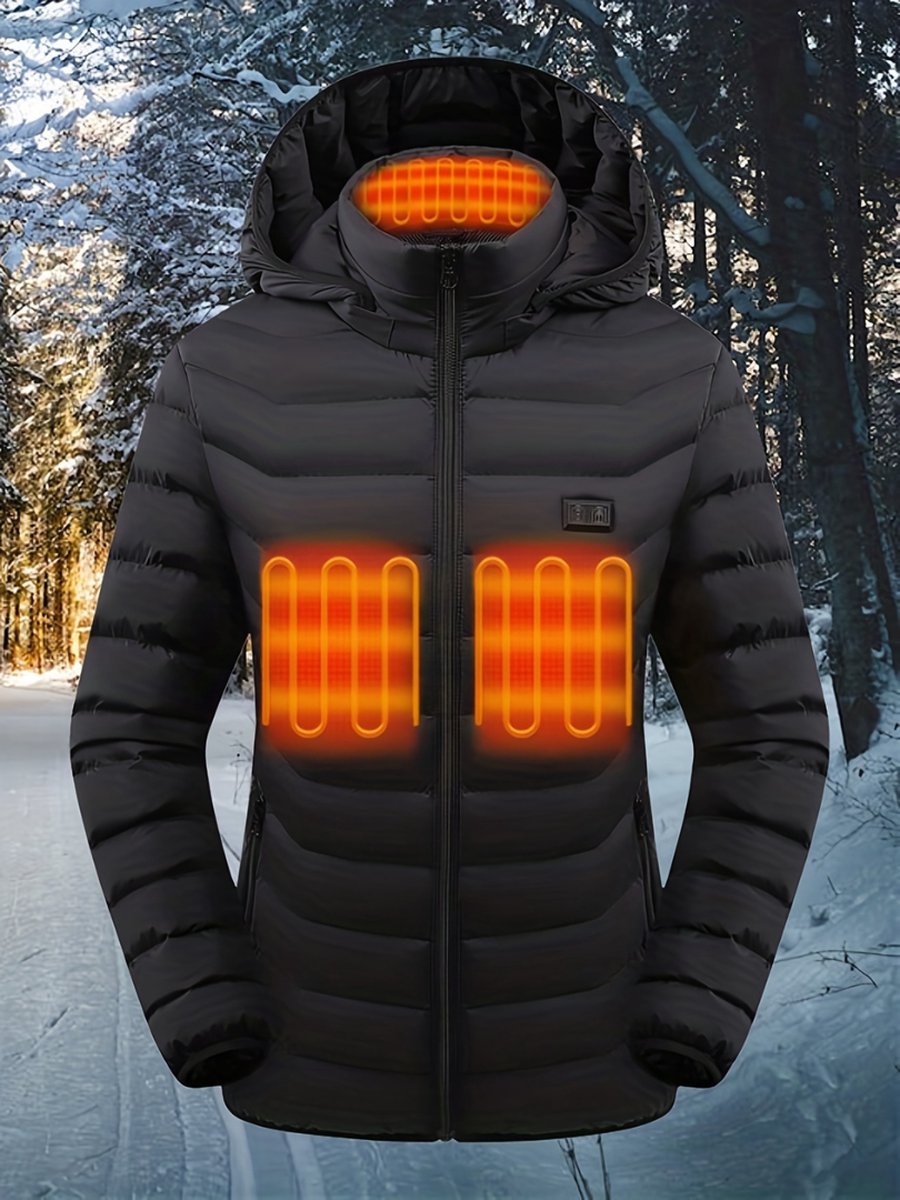 Smart 7.4V wasserdichte elektrische beheizte Jacke Warme Winter lange Kleidung U