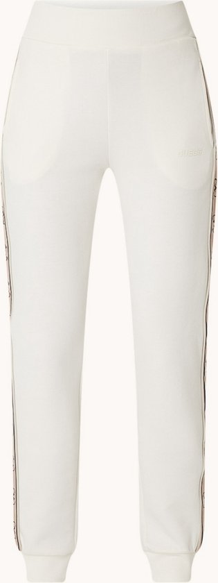 Guess Britney pantalon de jogging taille haute coupe fuselée avec bande logo - Wit - Taille S