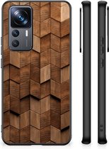 Houten Print Telefoonhoesje geschikt voor Xiaomi 12T | 12T Pro Wooden Cubes