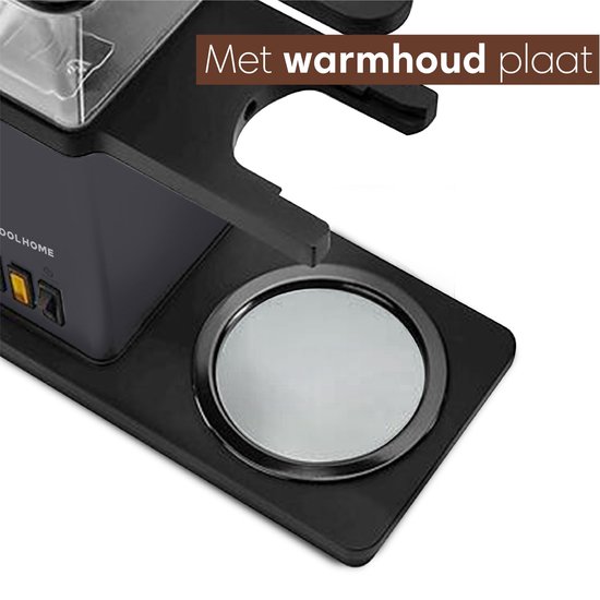 CoolHome Masterbrew Koffiezetapparaat - Koffiezetapparaat Filterkoffie - Met Blooming Functie - Zwart