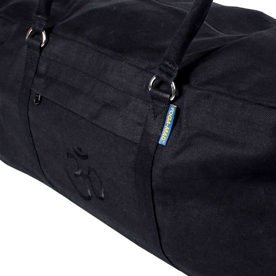 Kit bag 62x22x22 cm 100% katoen iyengar yoga zwart — afbeelding 5