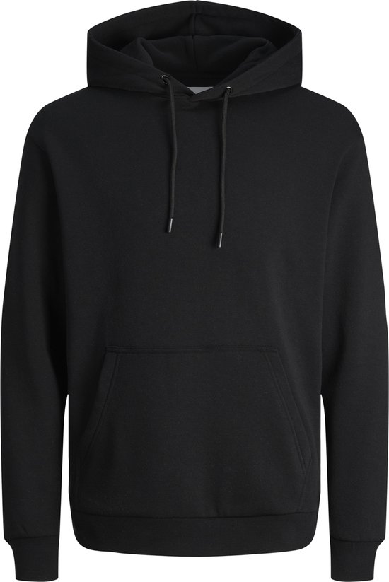 JACK & JONES Bradley Sweat Hood Regular Fit - Sweat à capuche en coton mélangé pour homme - Noir - Taille : XL