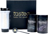 Tastea Feel Good Bundle - Cure de thé de 14 jours - Thé en vrac - Bloat Away, Burn Babe! et tasse à thé Nyx