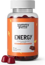 Yummygums Energy - Vitamine gummie voor meer energie met - yummy gums - geen capsule, poeder of tablet - Guarana, Gojibes, Ginseng, Taurine, Vitamine B6 & B12 - 60 gummies