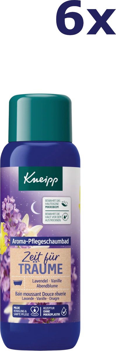 6x Kneipp Aroma badschuim 400ml Tijd om te dromen