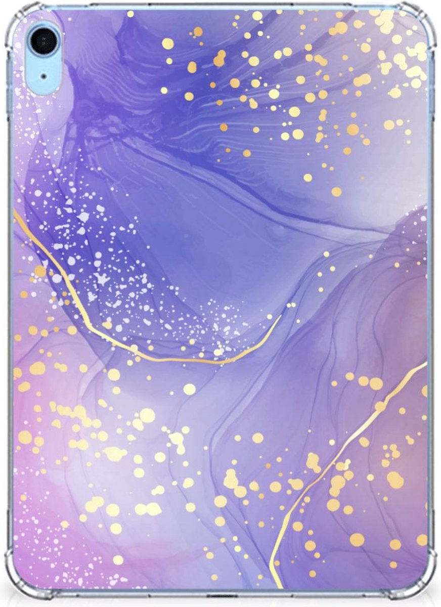 Tablethoes voor iPad (2022) 10.9 Watercolor Paars