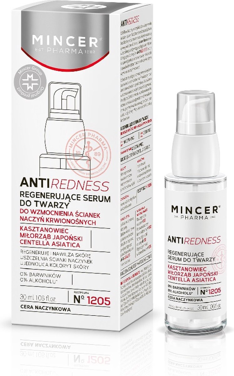 Anti-roodheid regenererend serum voor de vasculaire huid N°1205 30ml