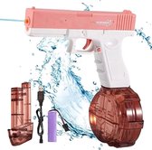 Casamix waterpistool - Roos- Water Blaster- Elektrisch Waterpistool - met 2 magazijnen- Buitenspeelgoed - Waterspeelgoed - Glock Water Pistool - Watergun Electric